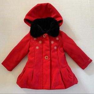 London Fog Toddler Girls Hooded Coat Size 2T